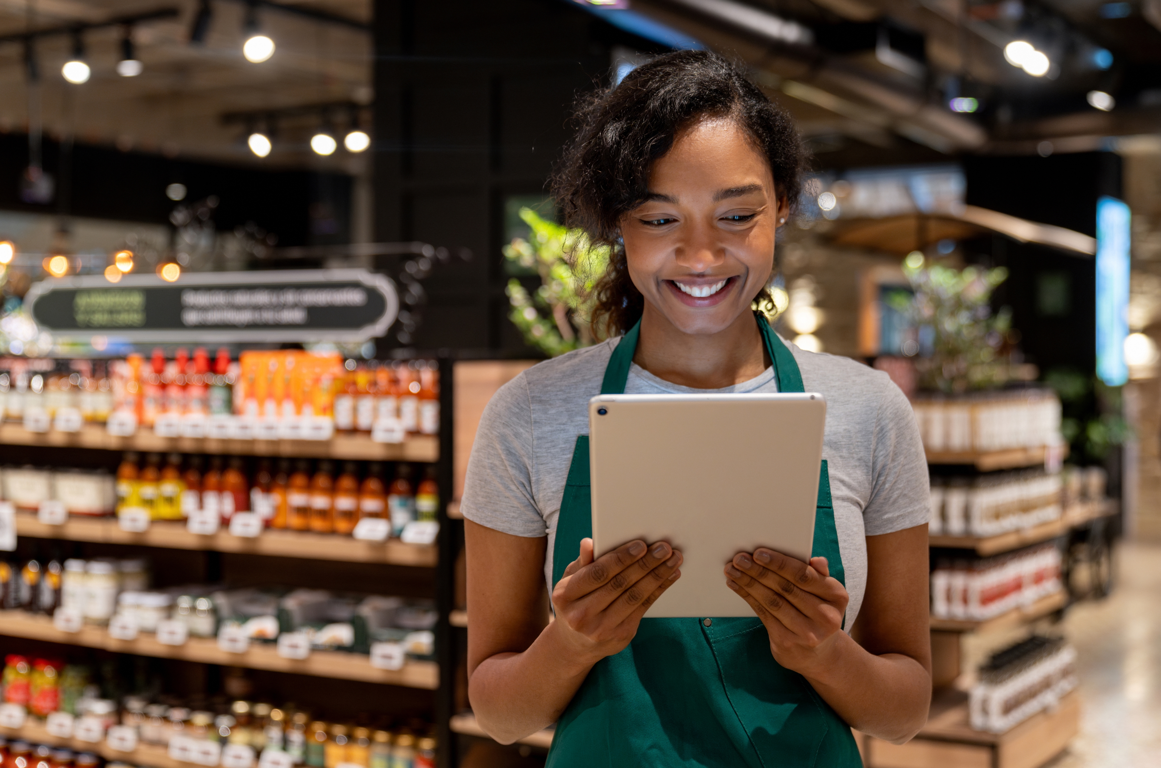 Picture of a woman using START2 happily